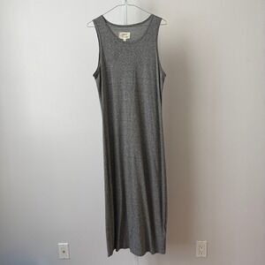 Current Elliott 3 Large Heather Grey Louella Long Tank Dress Sleeveless Maxi